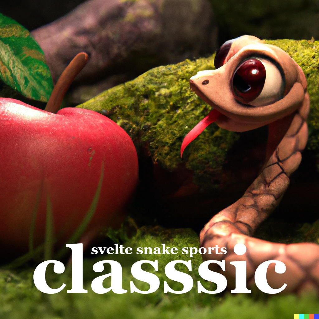logo for svelte snake sports: classsic